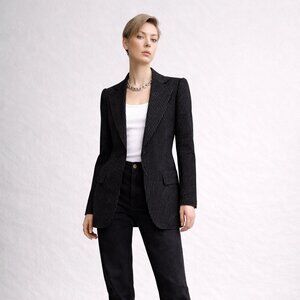 Royal Embassy Worsted Vintage Fitted Wool Blazer